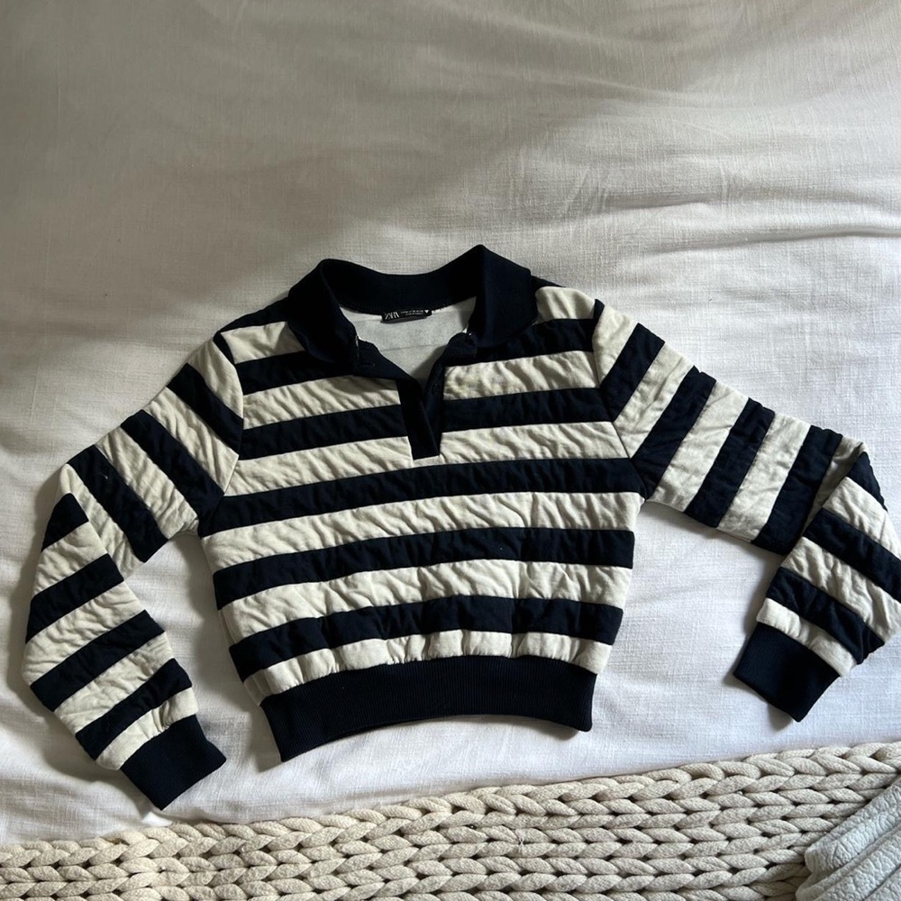 Striped polo shirt